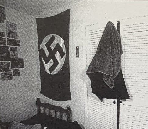 David Copeland's room - a nazi shrine