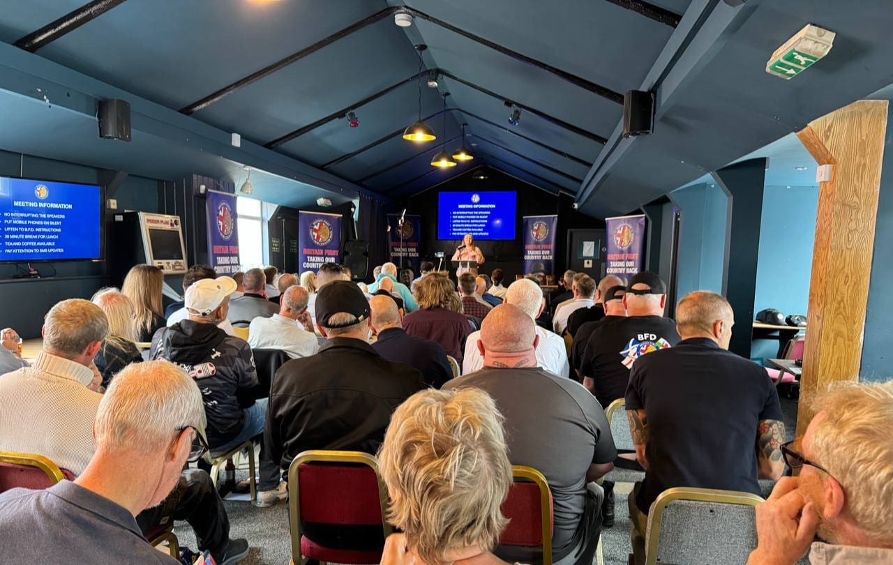 Britain First conference held in a shed…