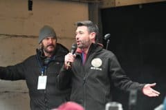 Convicted fraudster Dan Morgan addresses 'Stop the Isolation' Tommy Robinson march, Feb 2025