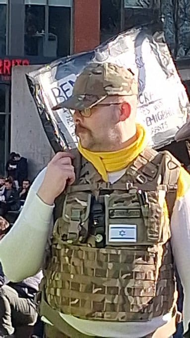 UKIP supporter at Manchester demo