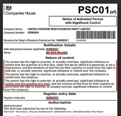 UKIP Trust doc