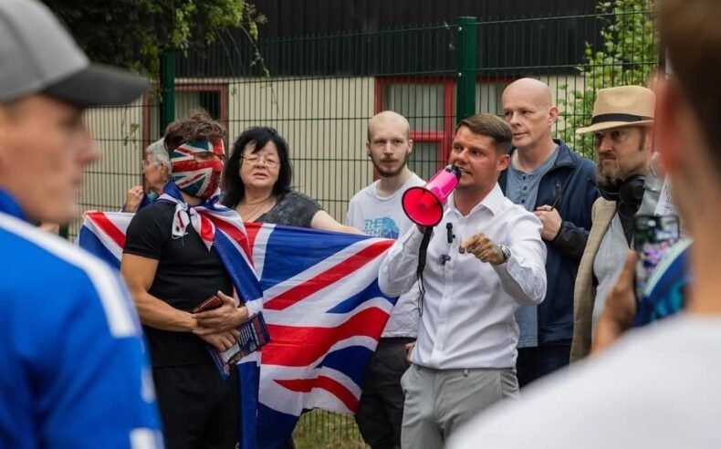 Ryan Ferguson speaks at Leeds demo July 2025