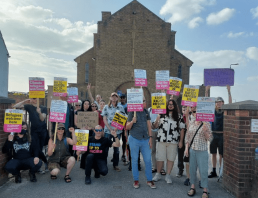 Anti-racist demo Ashfield 25 July 2025