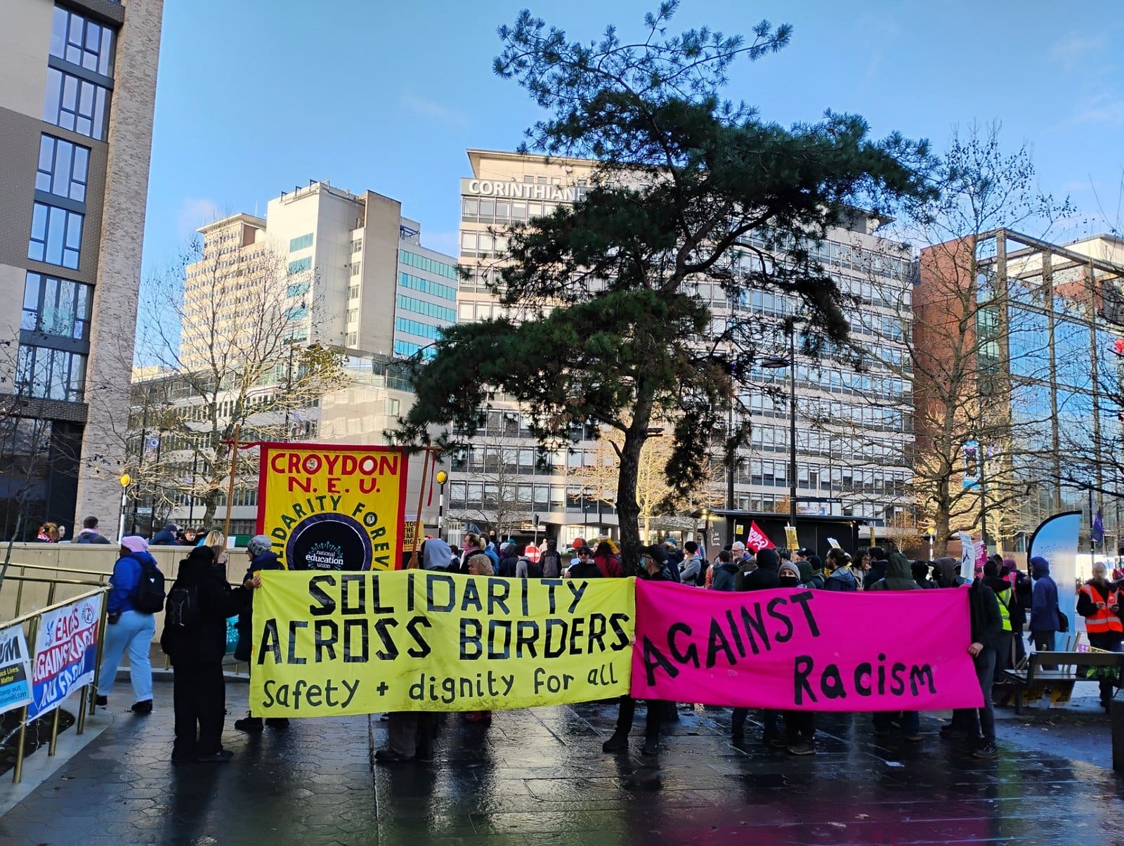 Fascist no-show at Immigration HQ