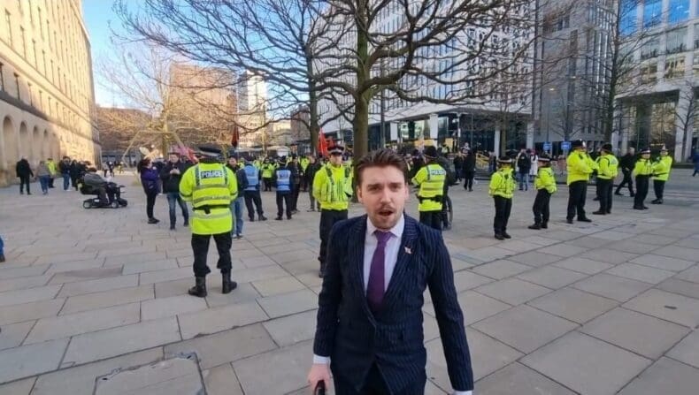 Hugh Anthony, manchester demo 10 Jan 2026
