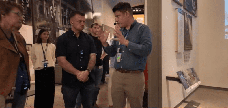 Tommy Robinson at Holocaust Memorial Museum in jerusalem