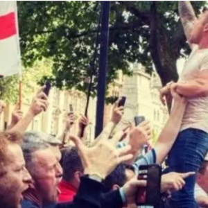 Danny Tommo at Tommy Robinson demo