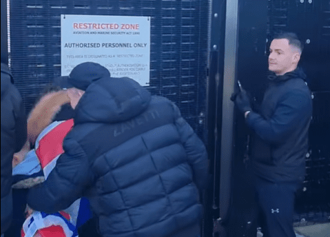 Harry Hilden at Dover demo 24 Jan 2026