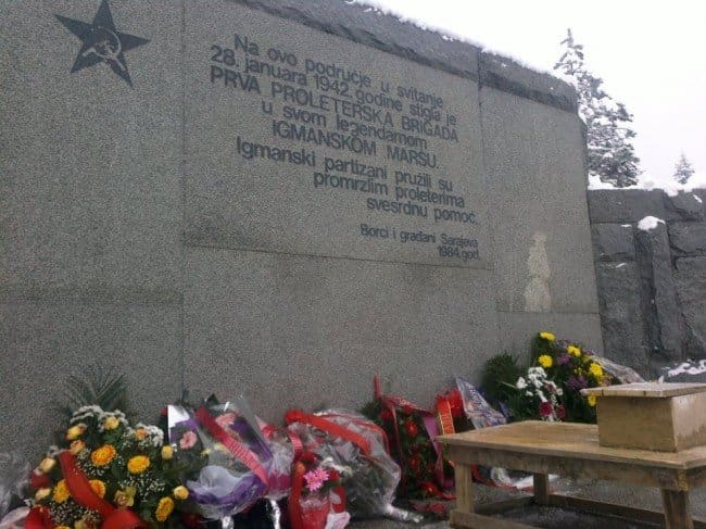Igman march memorial