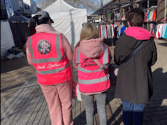 Soft, pink branding, hard-right politics