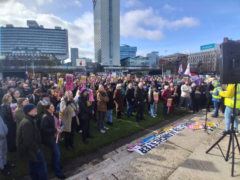 Manchester anti Britain First 21 Feb 2026