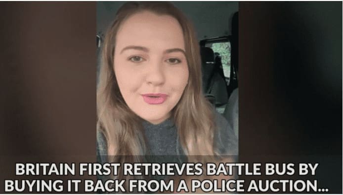 Ashlea Simon proclaims victory over Britain First battle bus