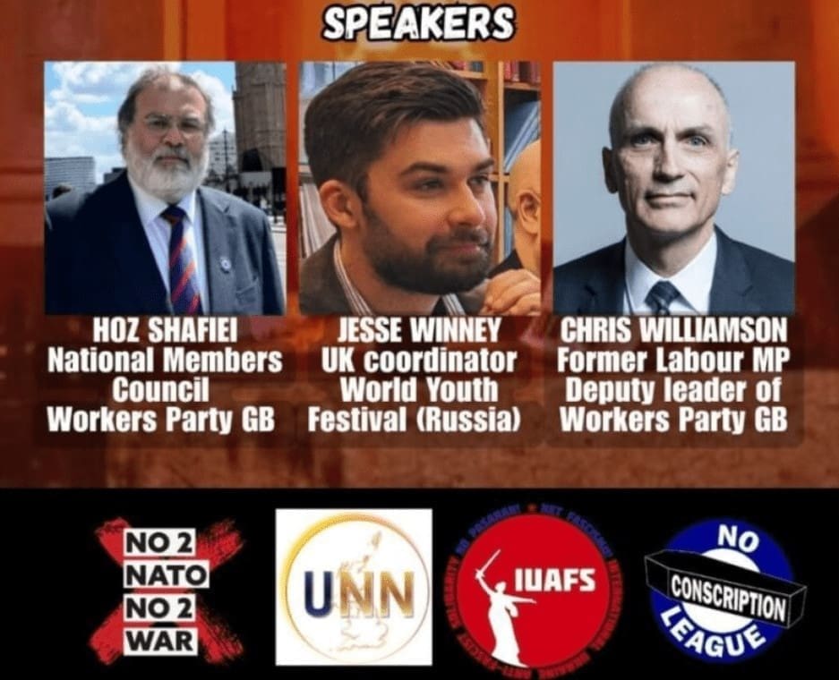 George Galloway’s Workers Party joins nazi-linked UNN for Ukrainian Embassy stunt