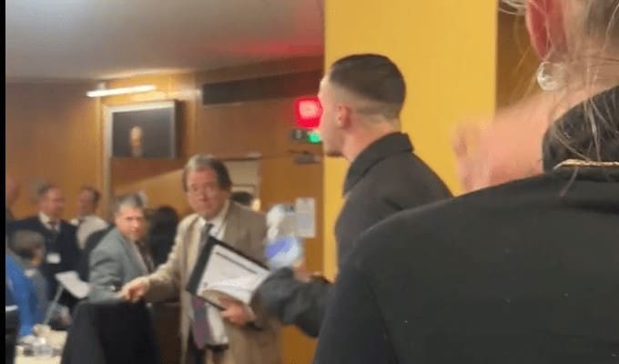 Harry Hilden disrupts council meeting 28 Jan 2026